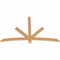 Ekena Millwork Alberta Smooth Timber Gable Bracket, Western Red Cedar, 72"W x 45"H x 1 1/2"D x 3 1/2"F, 15/12 Pitch GBW072X45X0204ALB00SWR - alternate 5